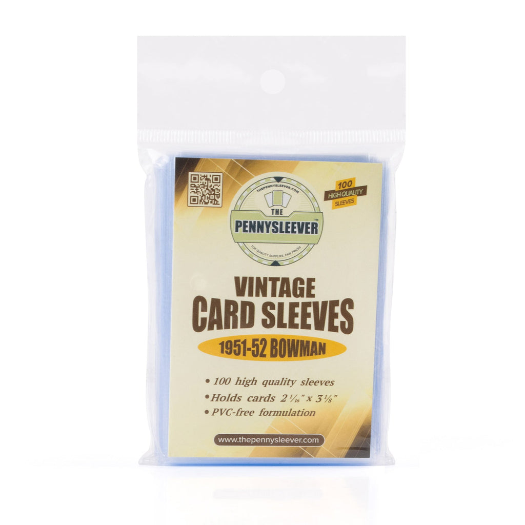 Vintage Card Sleeves 1951-52 Bowman (100 count) - Out of Play