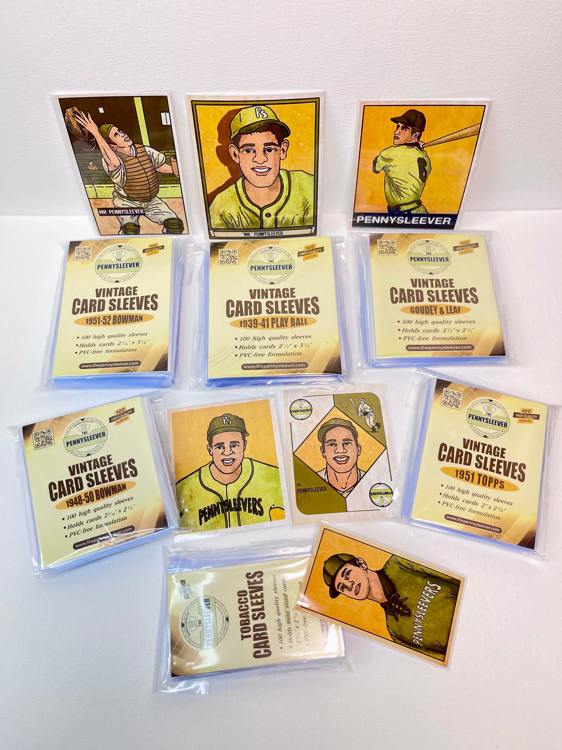 Vintage Card Sleeves Goudey & Leaf (100 count) - Out of Play