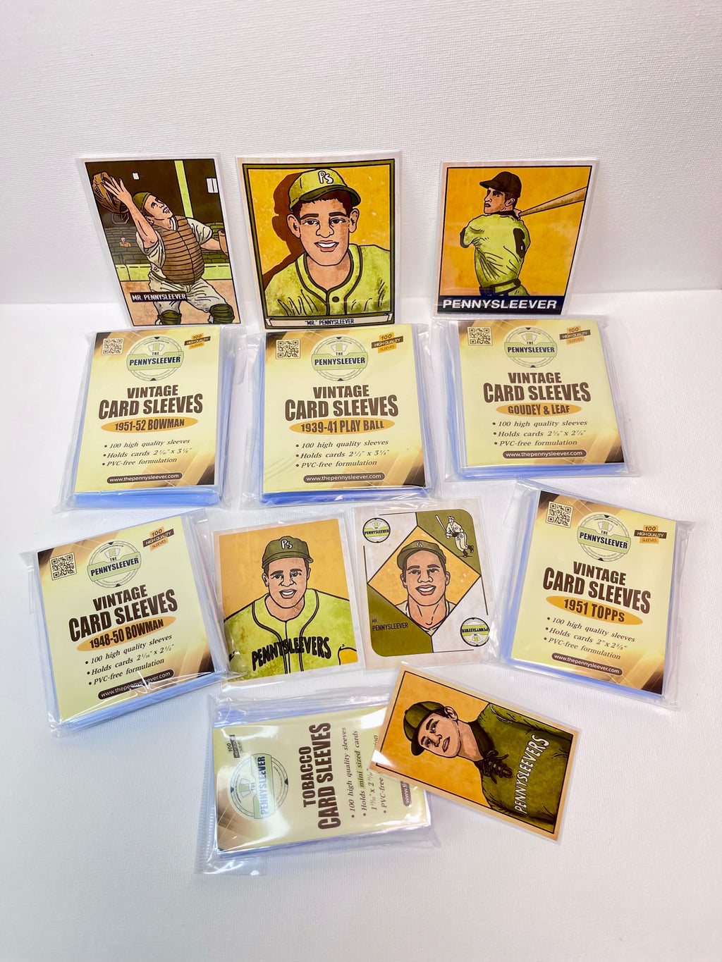Vintage Card Sleeves 1951 Topps (100 count) - Out of Play