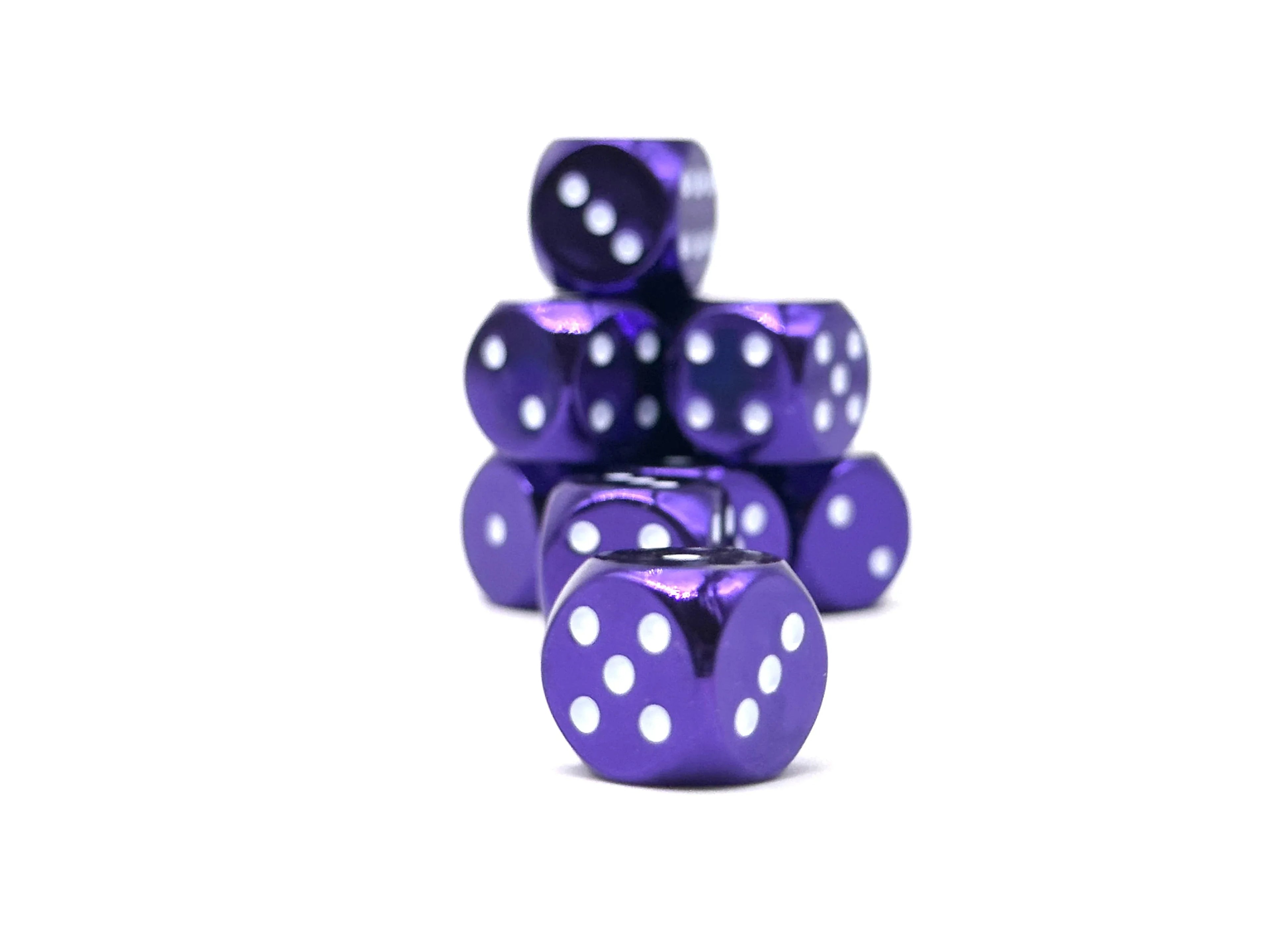 Warpips: Bardic Purple - 10 - 12mm D6 - Out of Play