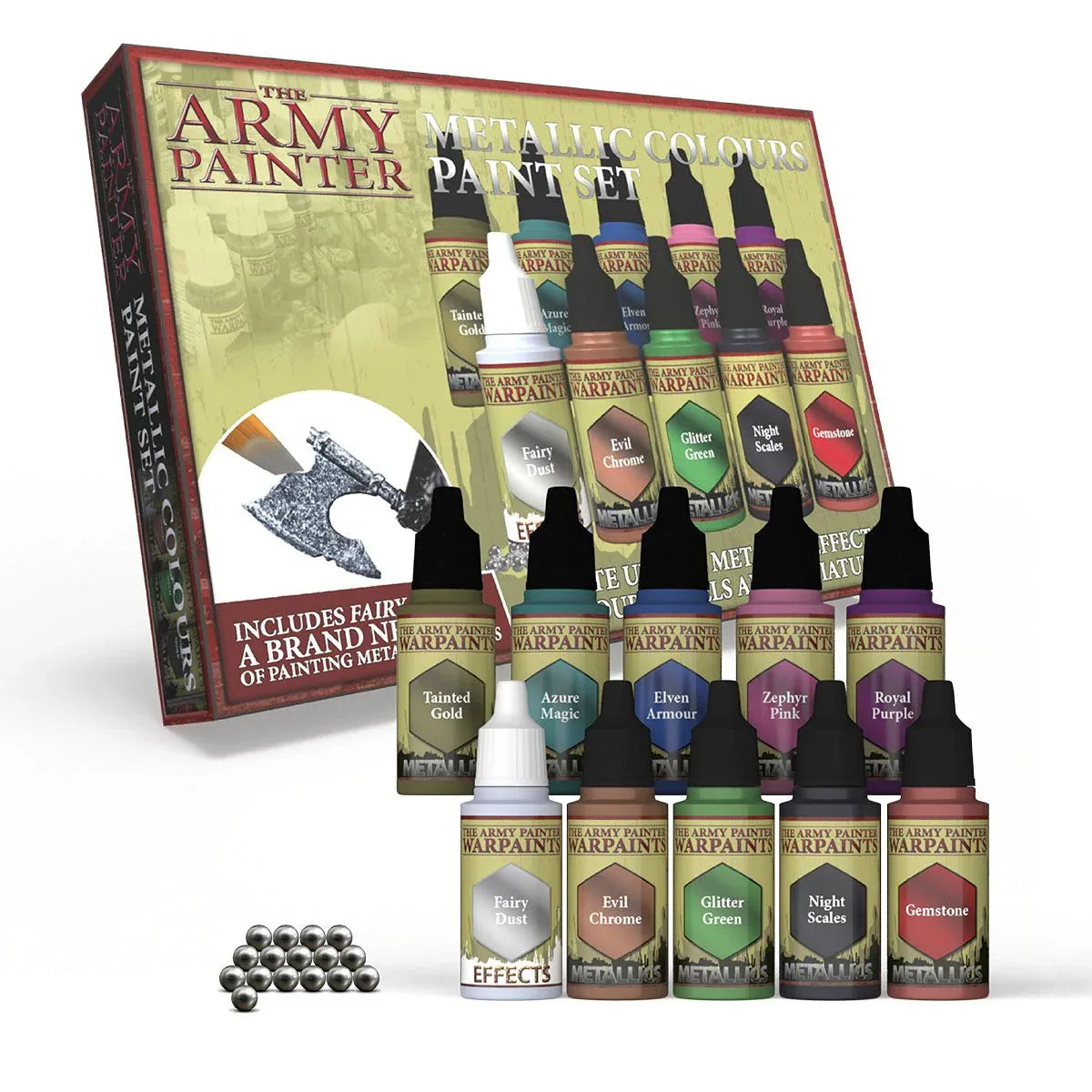Army Painter Warpaints: Metallic Colours Paint Set - Out of Play