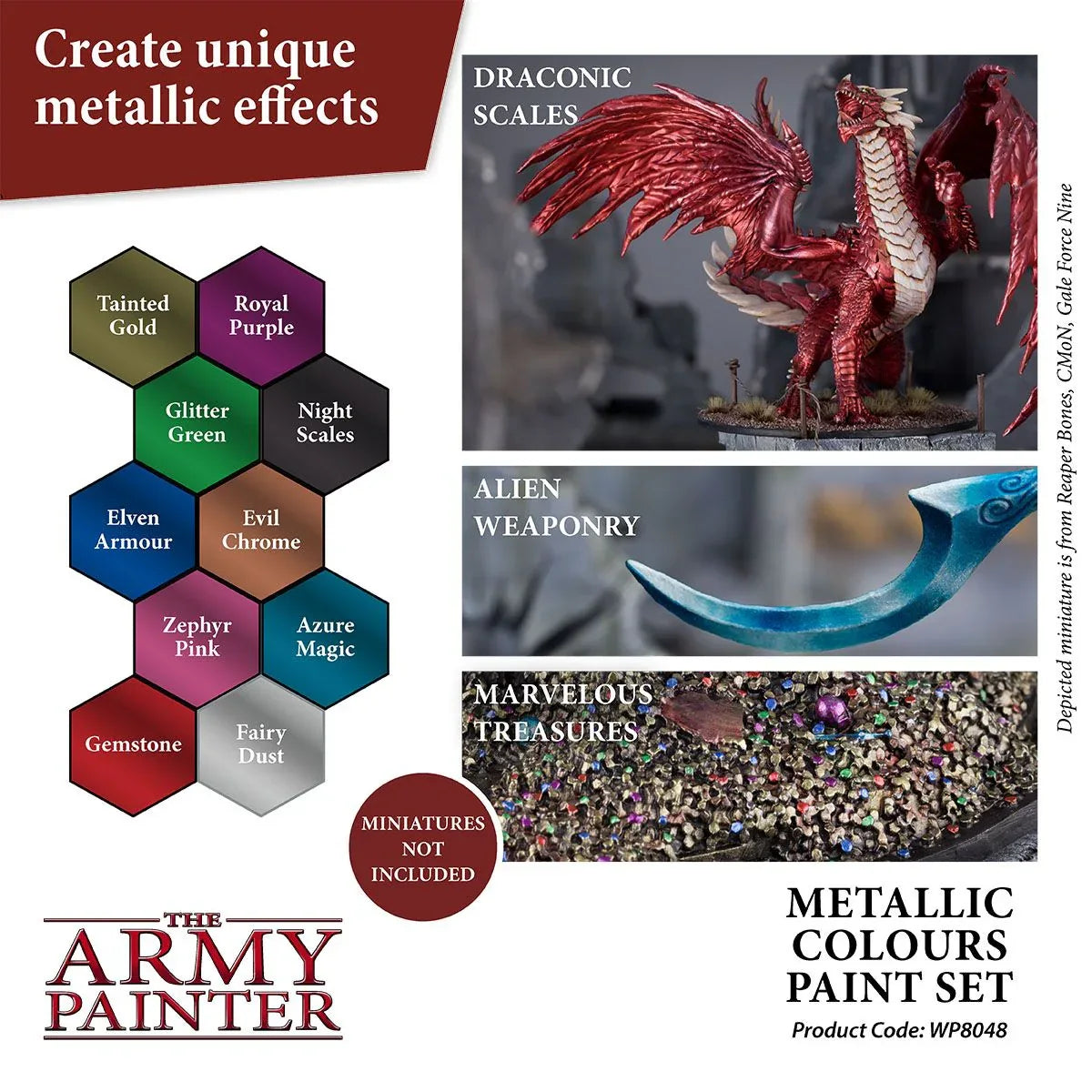 Army Painter Warpaints: Metallic Colours Paint Set - Out of Play