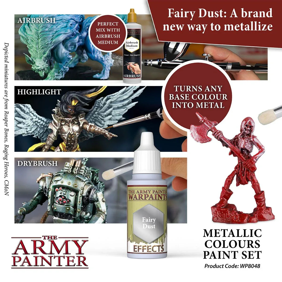 Army Painter Warpaints: Metallic Colours Paint Set - Out of Play