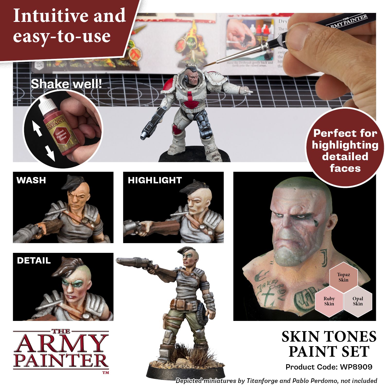 The Army Painter - Skin Tones Paint Set - Out of Play