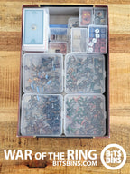 BitBins War of the Ring - 4 Minis, 1 Original, 1 XL, 2 Tiles, 9 Flats - Out of Play