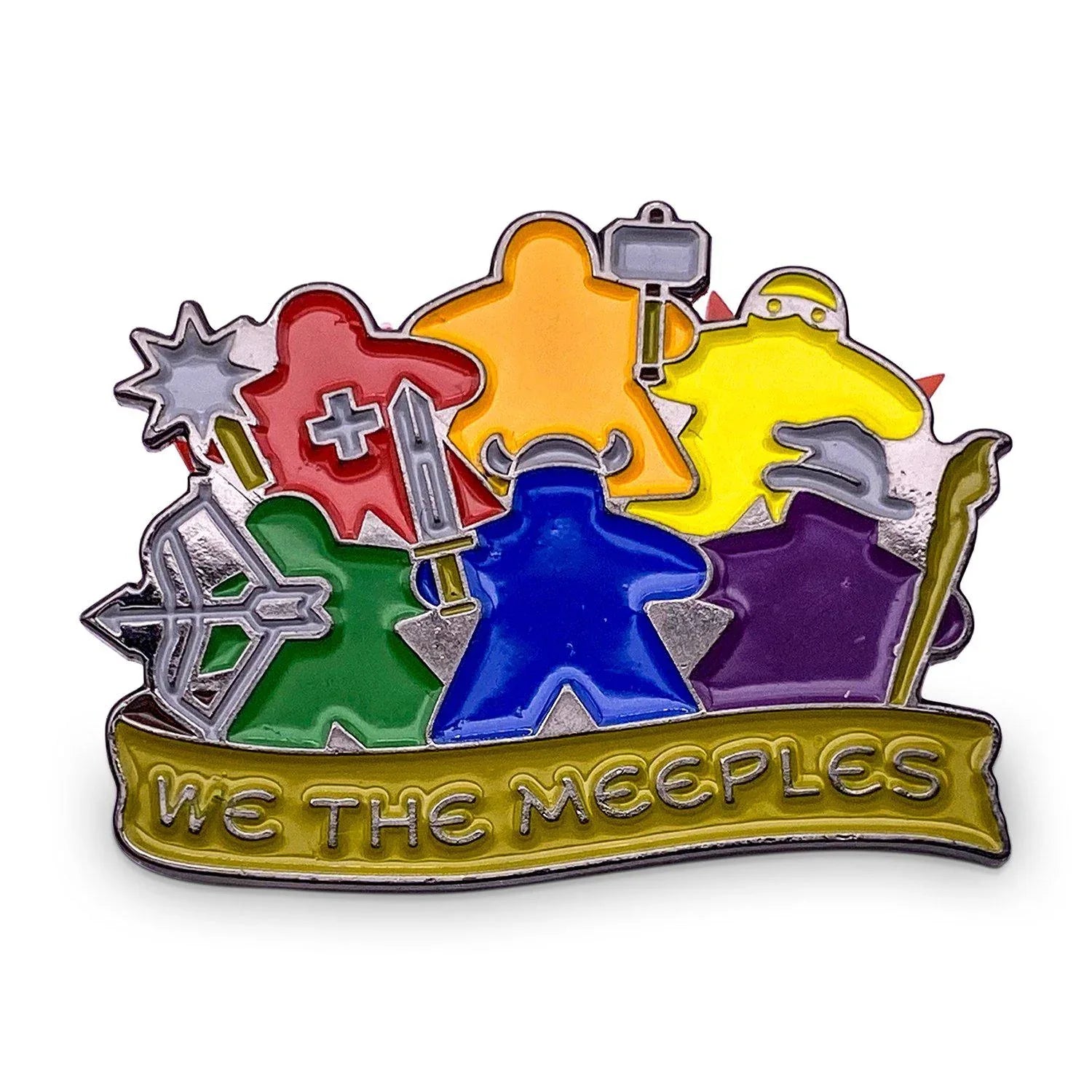 We the Meeples - Hard Enamel Adventure Pin Metal by Norse Foundry - Out of Play