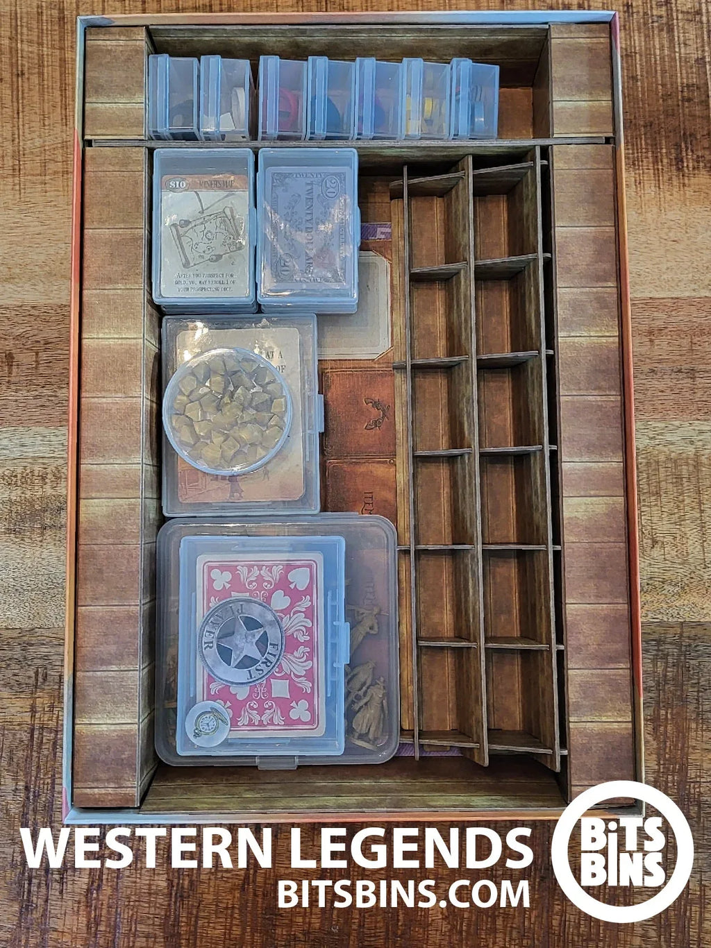 WESTERN LEGENDS BitsBins - 1 Pod, 7 Minis, 4 Originals, 2 Card Boxes, 1 Flat - Out of Play