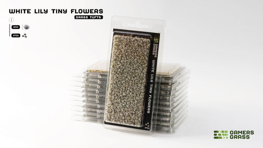 Gamers Grass - Tiny Flower Tuft Set - White Lily - Out of Play