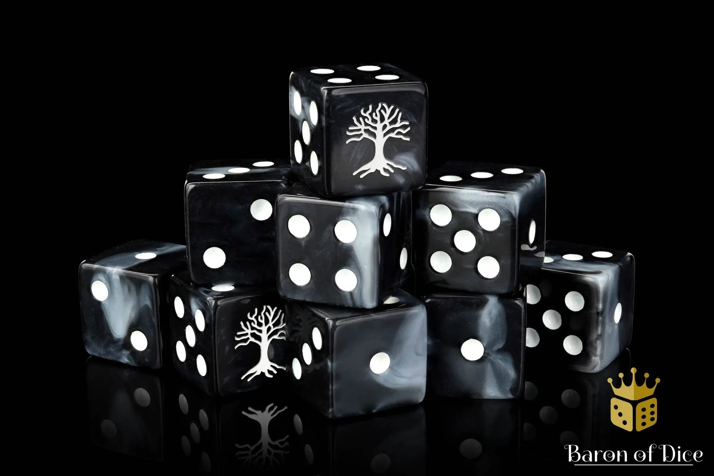 White Tree Dice - Out of Play