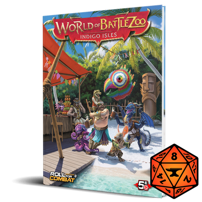 World of Battlezoo: Indigo Isles Hardcover & PDF Roll For Combat