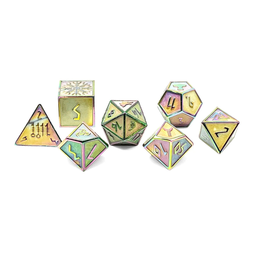 Yggdrasil - Norse Themed Metal Dice Set - Out of Play