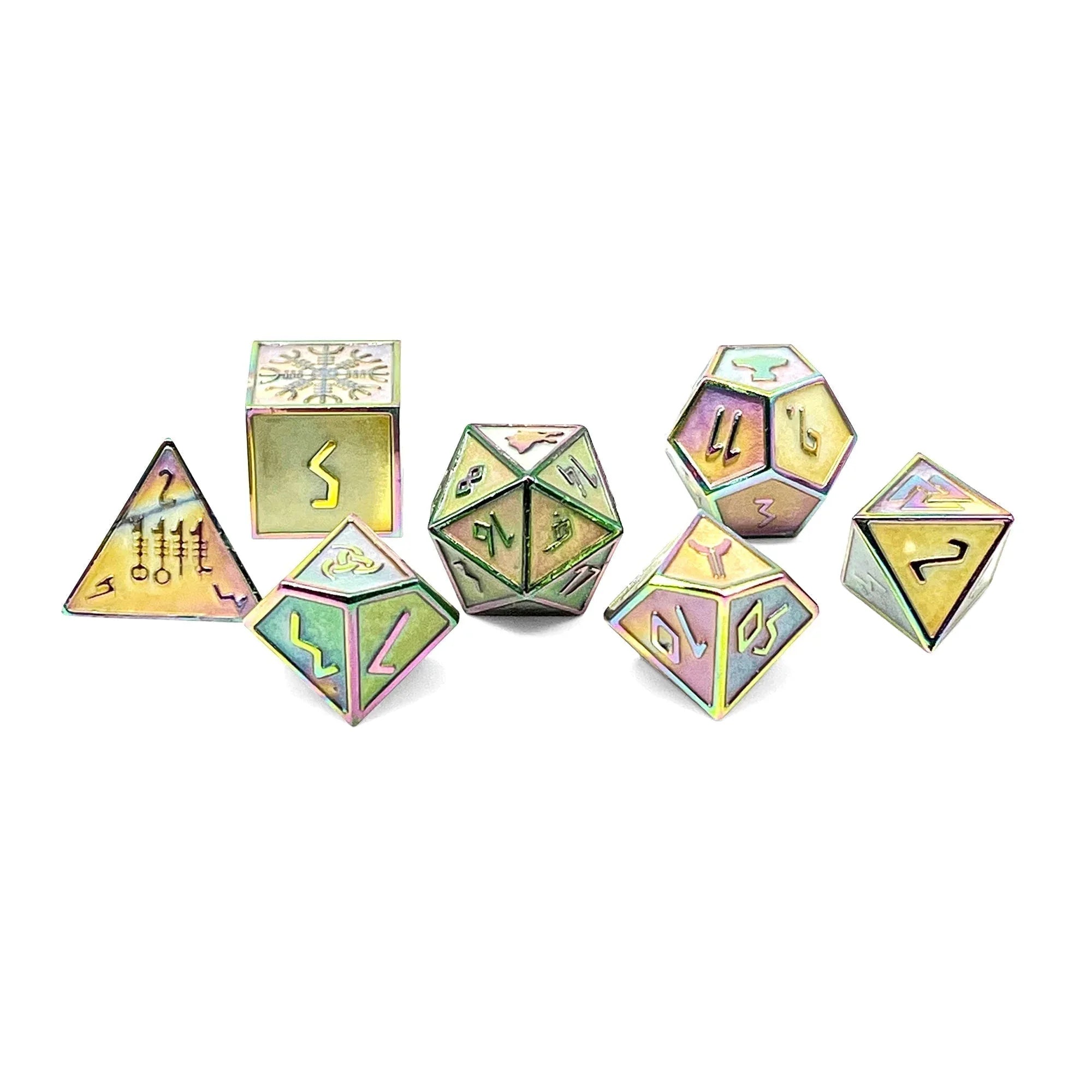 Yggdrasil - Norse Themed Metal Dice Set - Out of Play