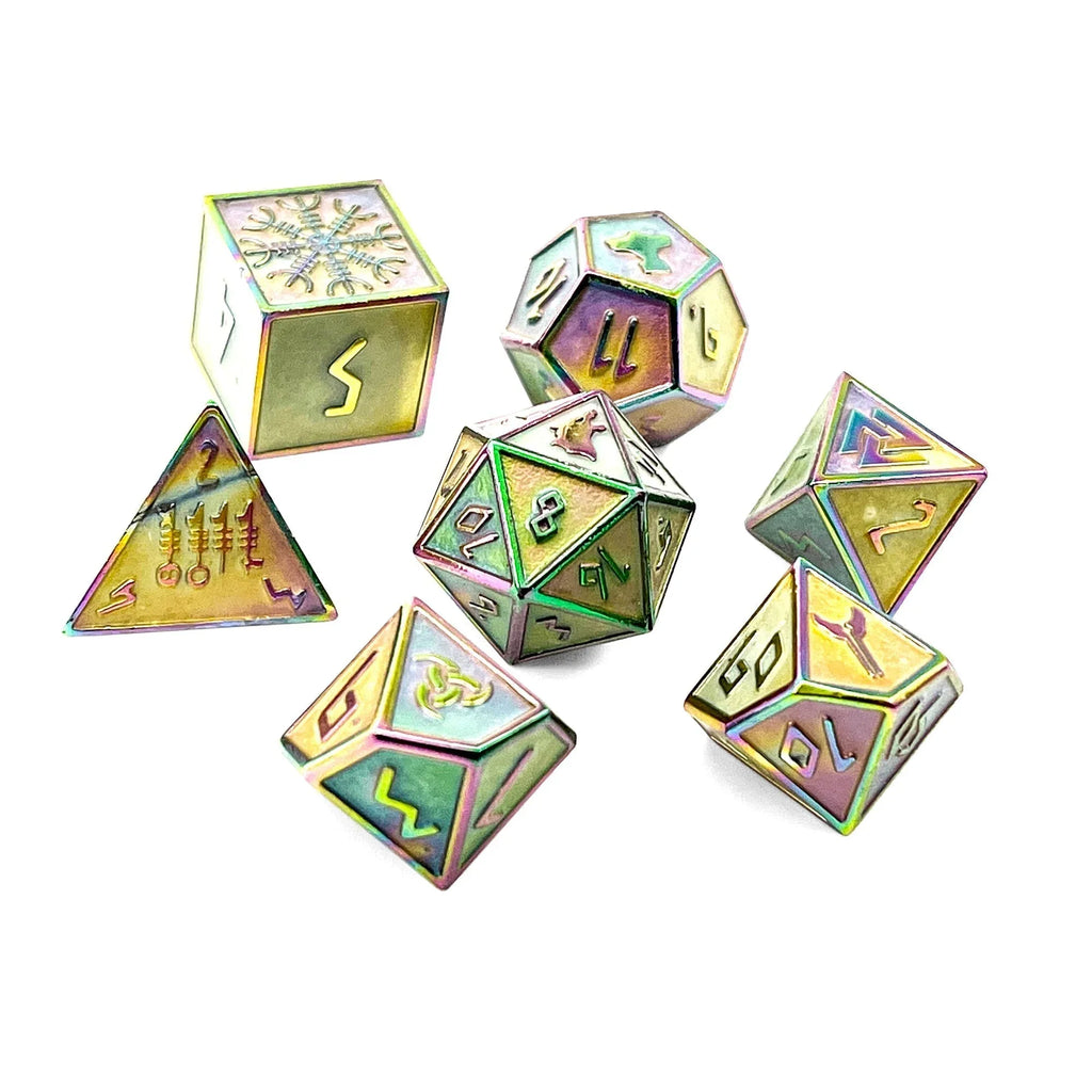 Yggdrasil - Norse Themed Metal Dice Set - Out of Play