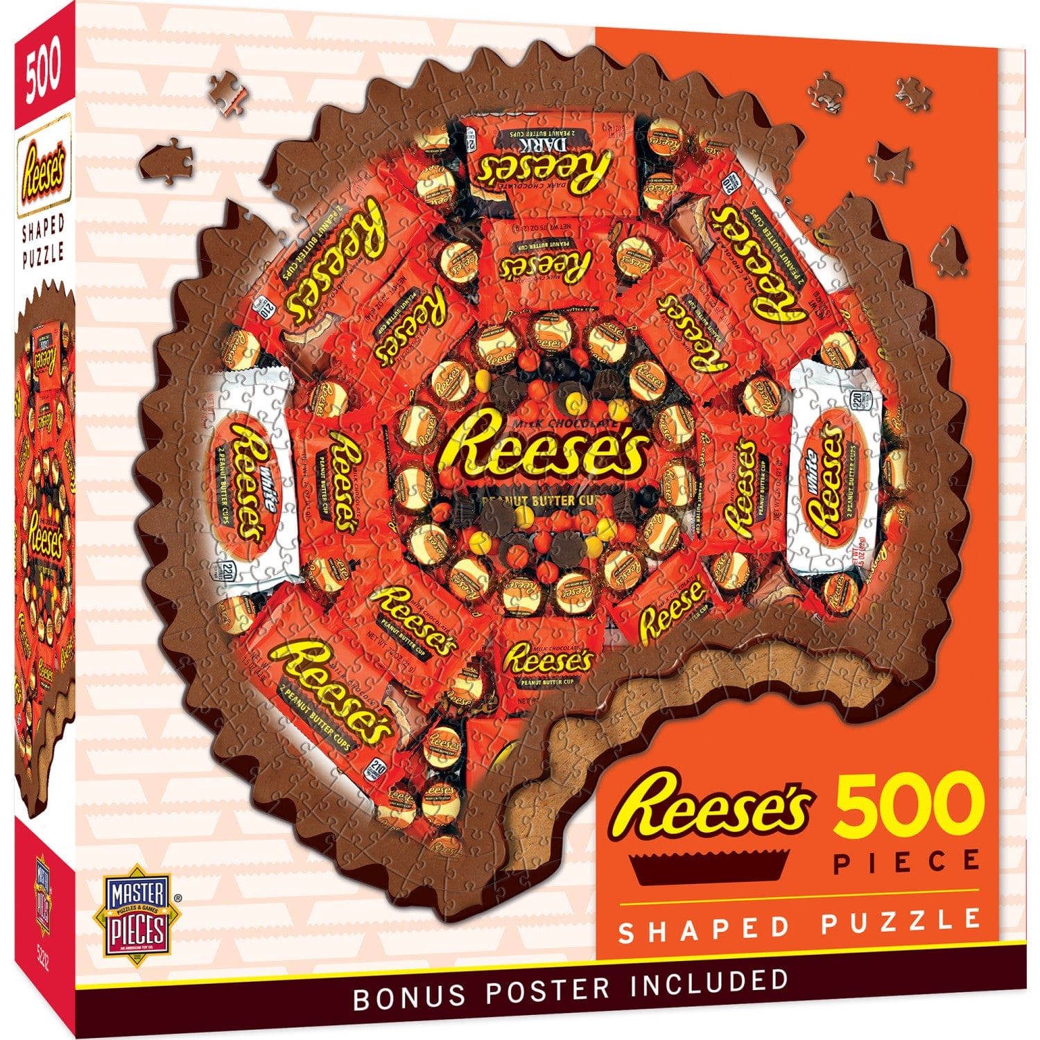 Hershey's Reese's - 500 Piece Shaped Jigsaw Puzzle MasterPieces Puzzle Company INC