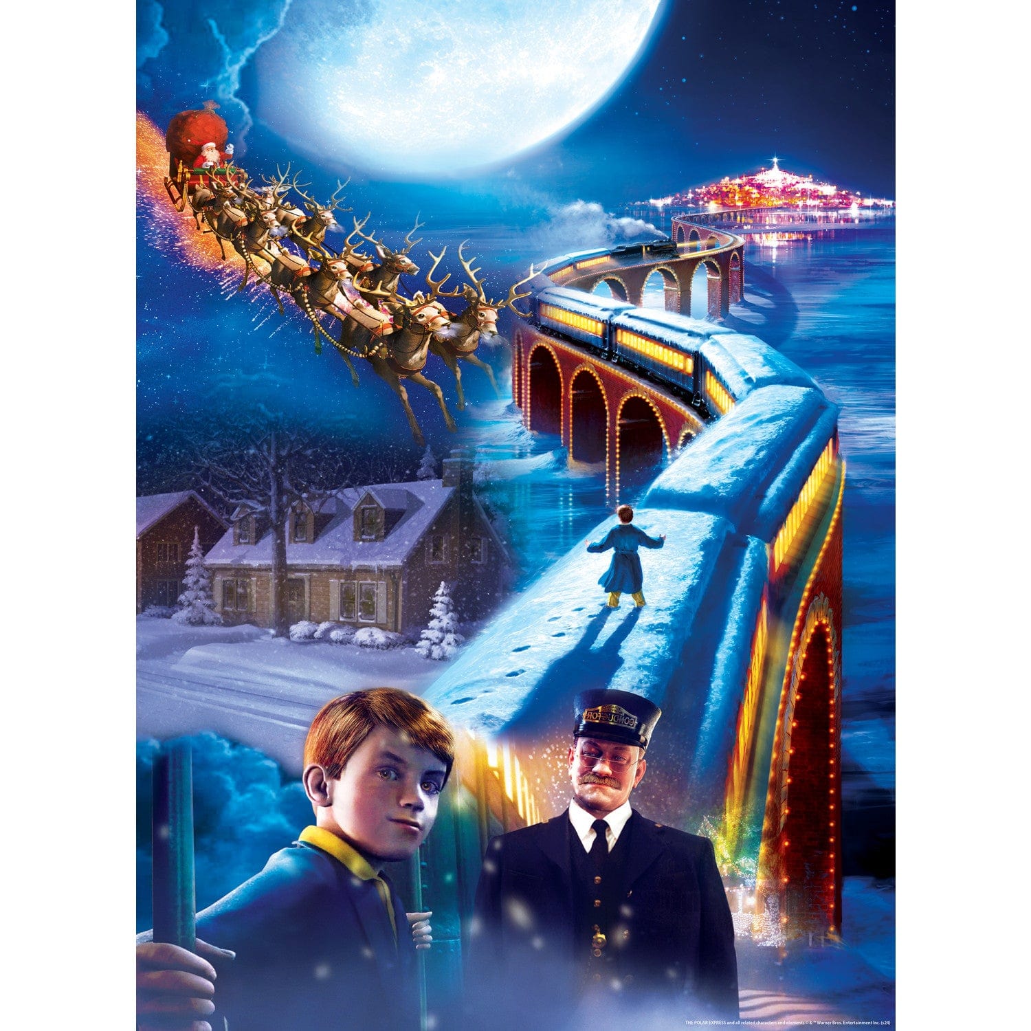 The Polar Express 3-pack 500 Piece Jigsaw Puzzle MasterPieces Puzzle Company INC