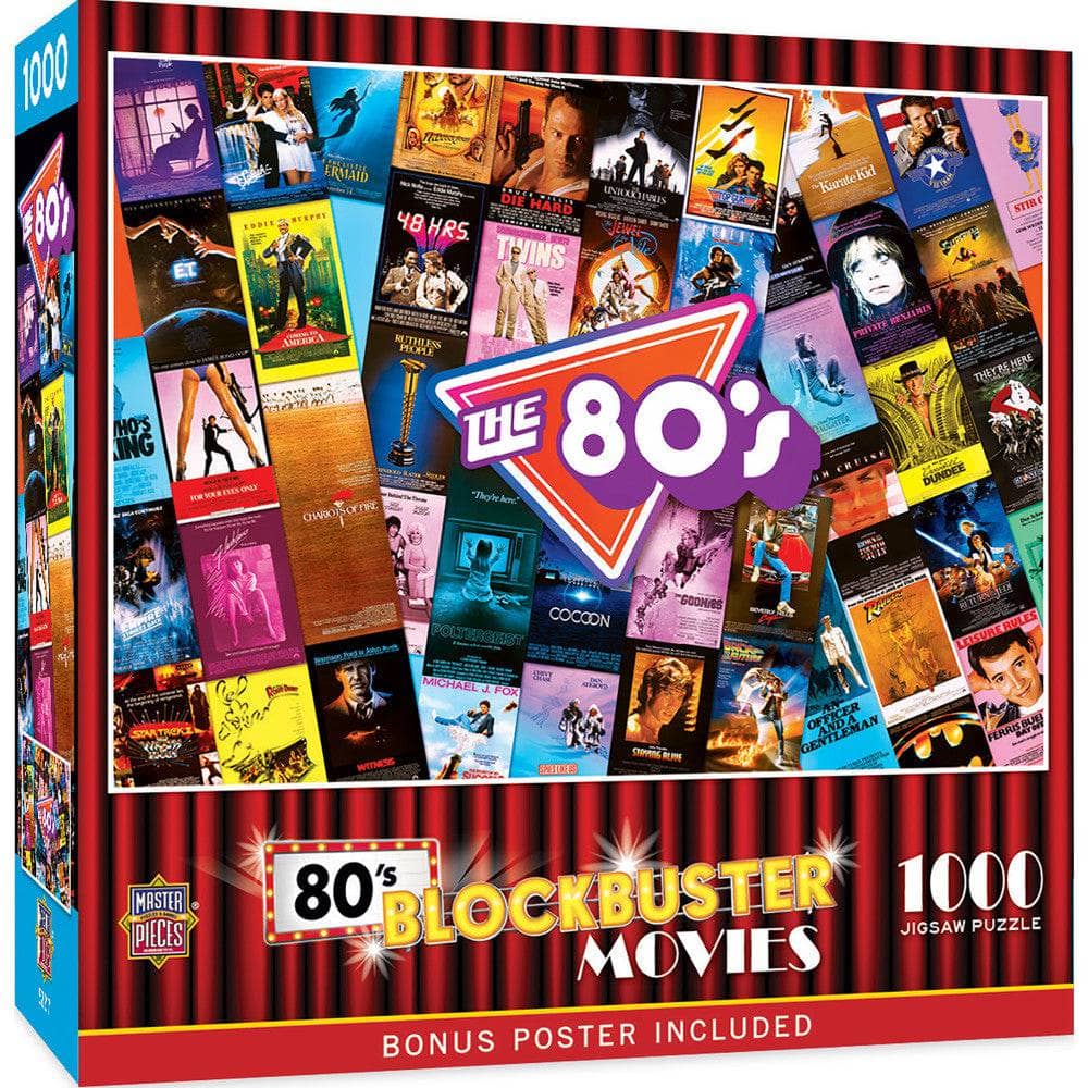 80's Blockbusters 1000 Piece Jigsaw Puzzle - Out of Play