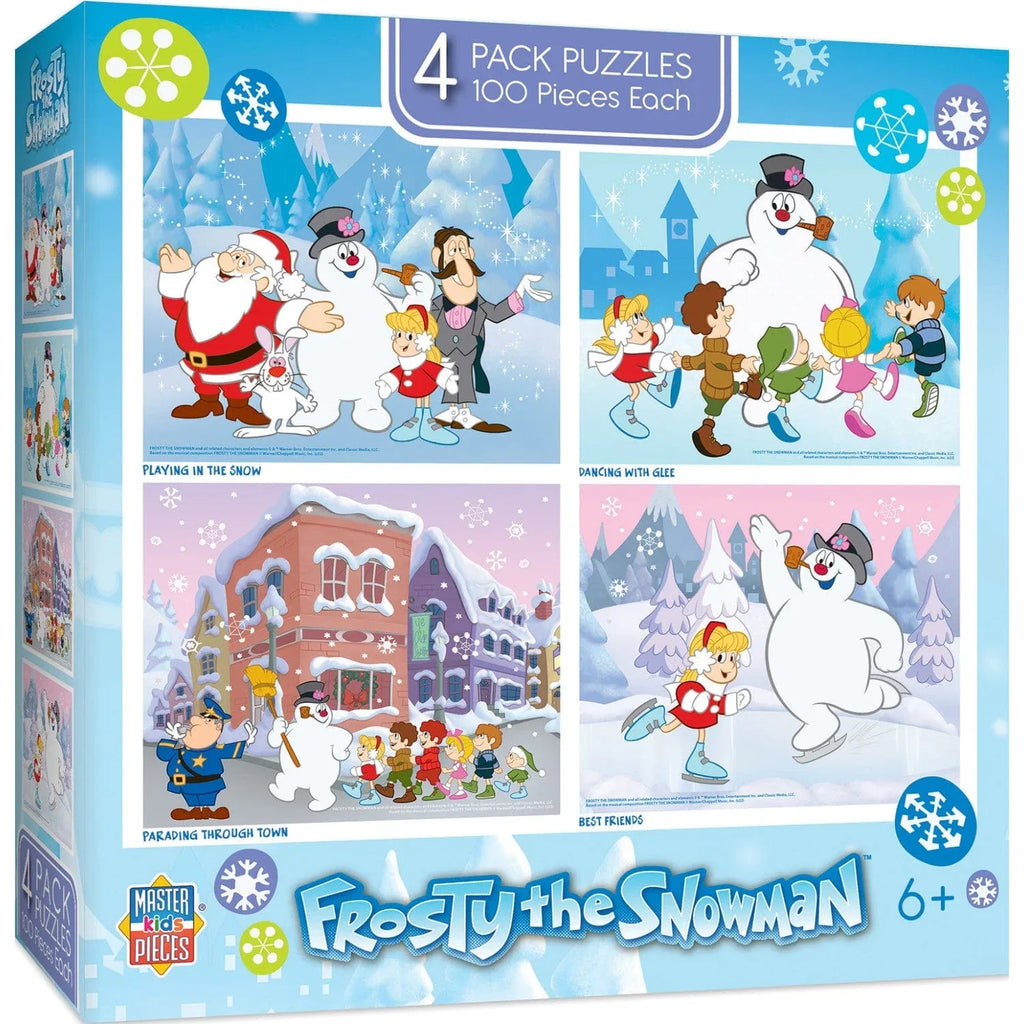 Frosty the Snowman 4-Pack 100 Piece Jigsaw Puzzles - Out of Play