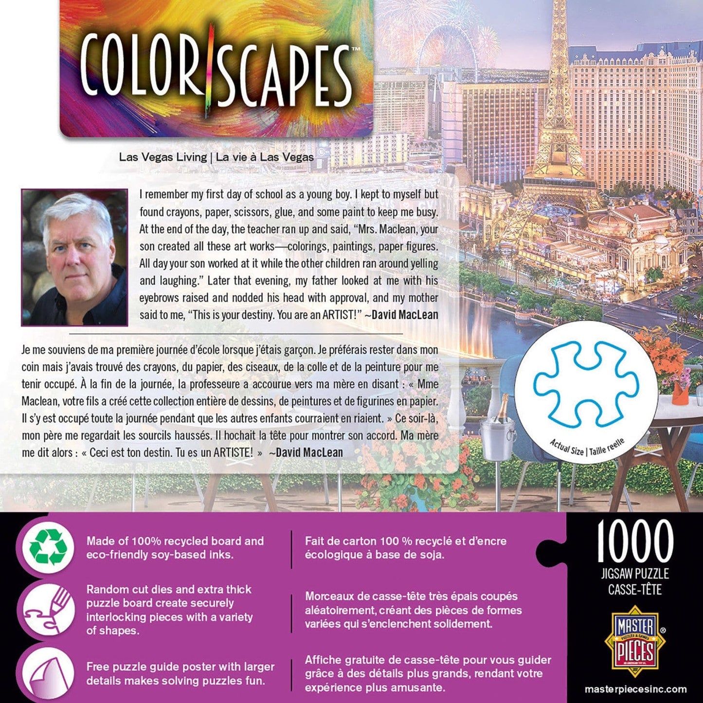 Colorscapes - Las Vegas Living 1000 Piece Jigsaw Puzzle - Out of Play