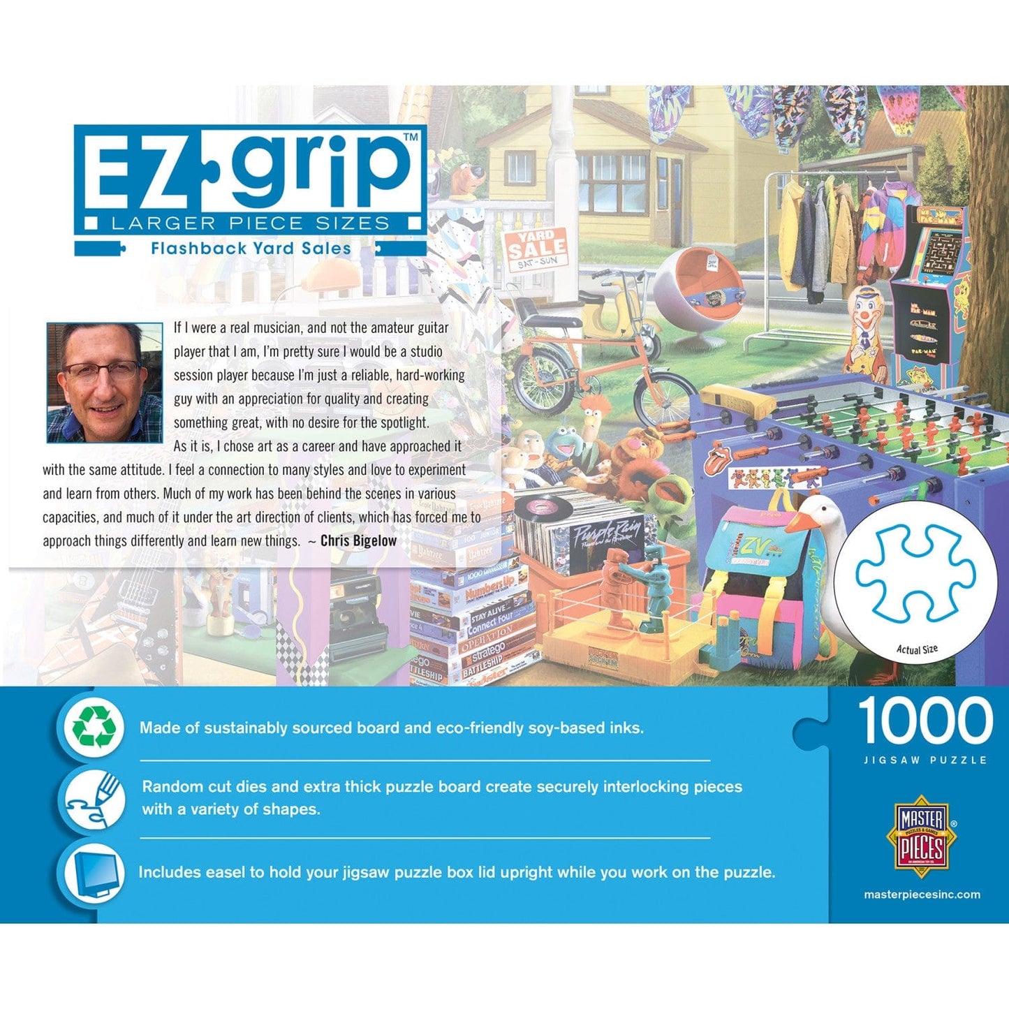 EZ Grip - Flashback Yard Sales 1000 Piece Jigsaw Puzzle - Out of Play