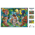 Stained Glass - Jungle Book 500 Piece Jigsaw Puzzle