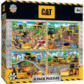 CAT 100 Piece Jigsaw Puzzles 4-Pack - Out of Play