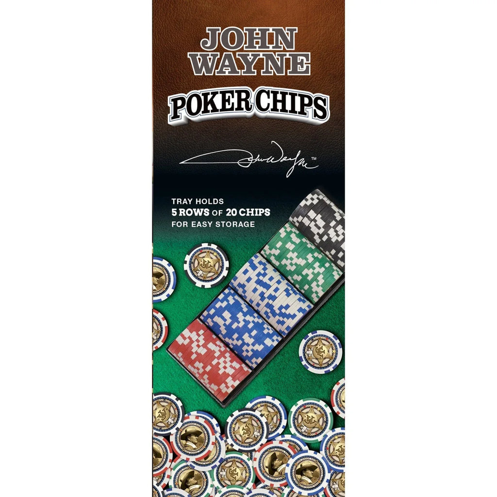 John Wayne 100 Piece Poker Chips - Out of Play