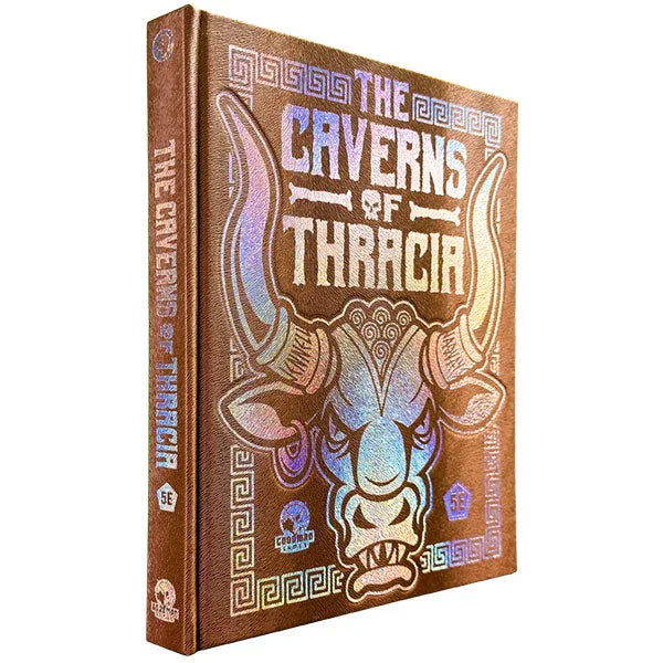Dungeon Crawl Classics: The Caverns of Thracia, Minotaur Hide Cover - Out of Play