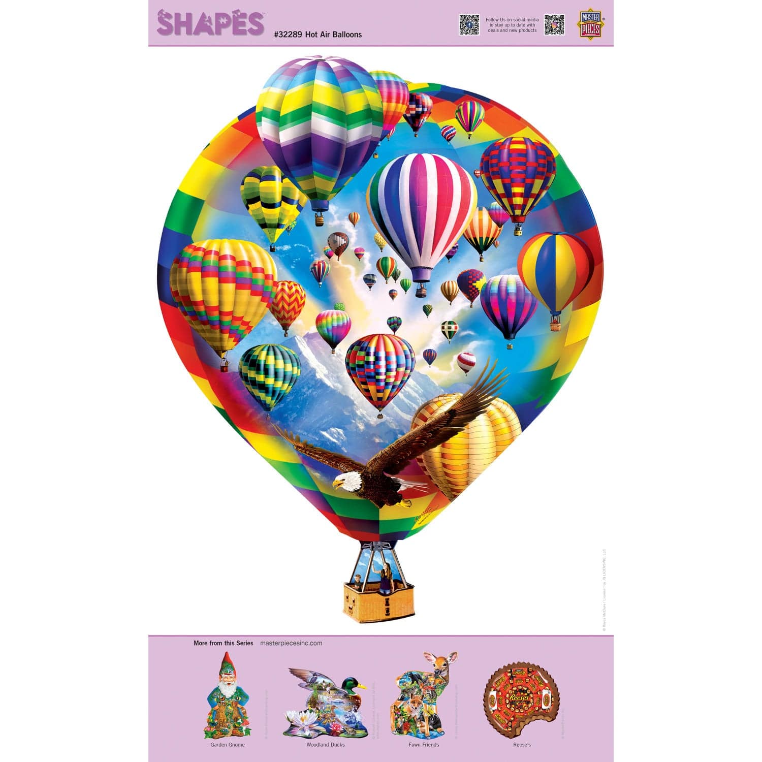 Shapes - Hot Air Balloons 500 Piece Jigsaw Puzzle - Out of Play