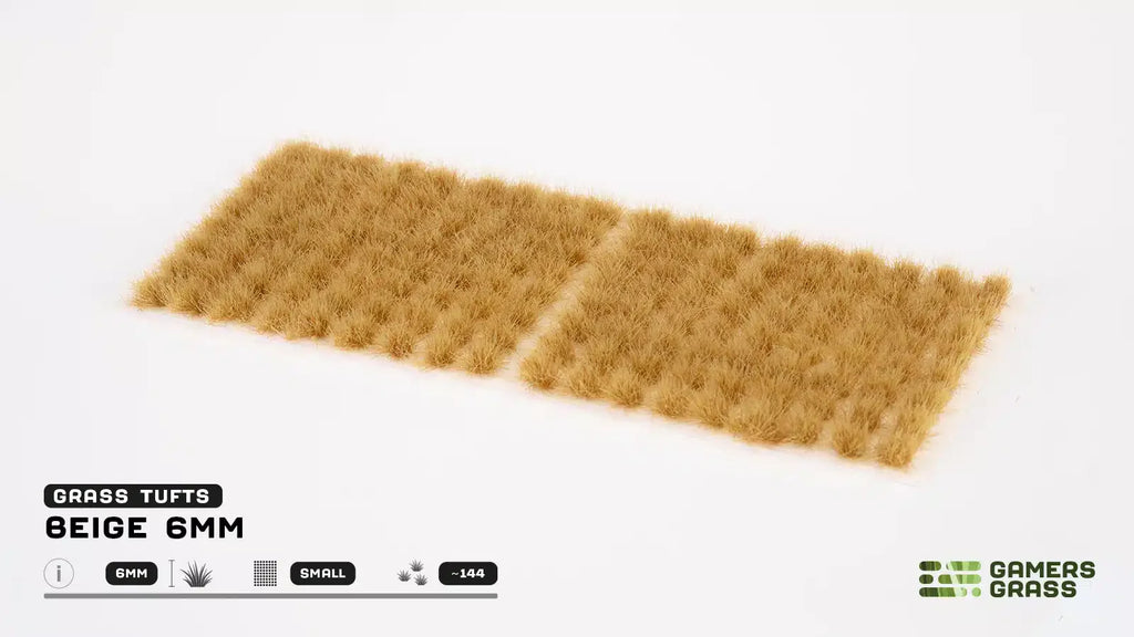 Gamers Grass | Grass Tuft | Small 6mm | Beige