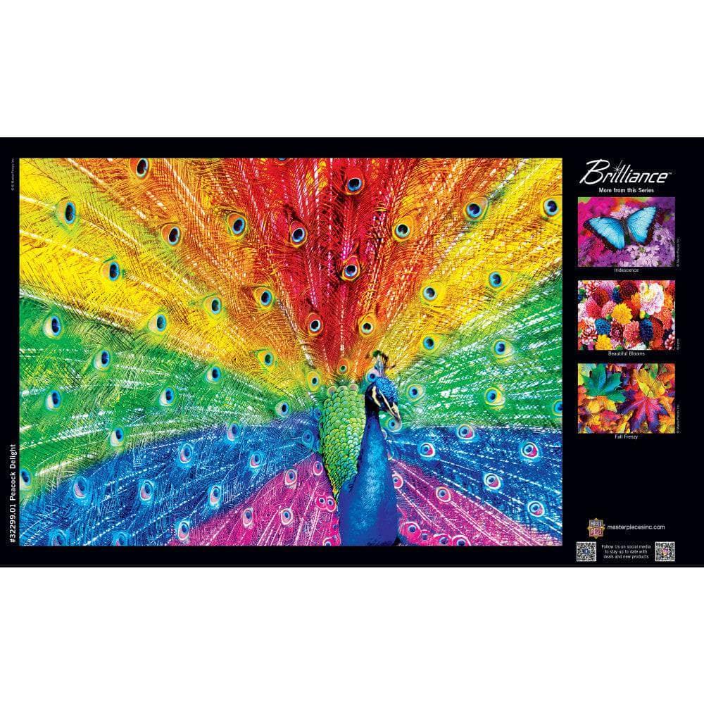 Brilliance - Peacock Delight 500 Piece Jigsaw Puzzle - Out of Play
