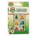 Jr. Ranger 6 Piece D6 Gaming Dice Set - Out of Play
