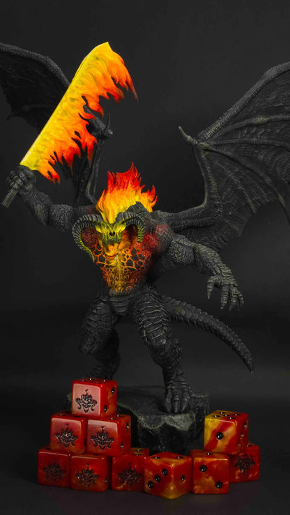 Fire Demon Dice - Out of Play