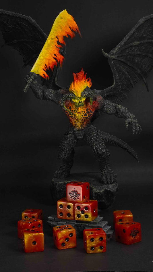 Fire Demon Dice - Out of Play