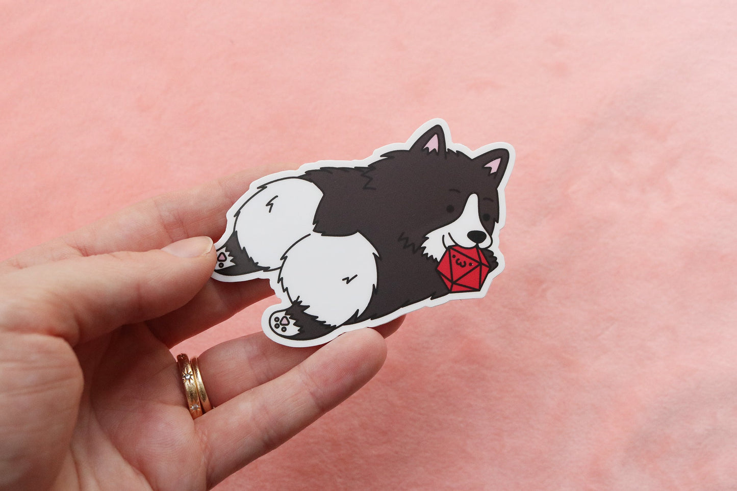 Corgi Dice Buddy Sticker