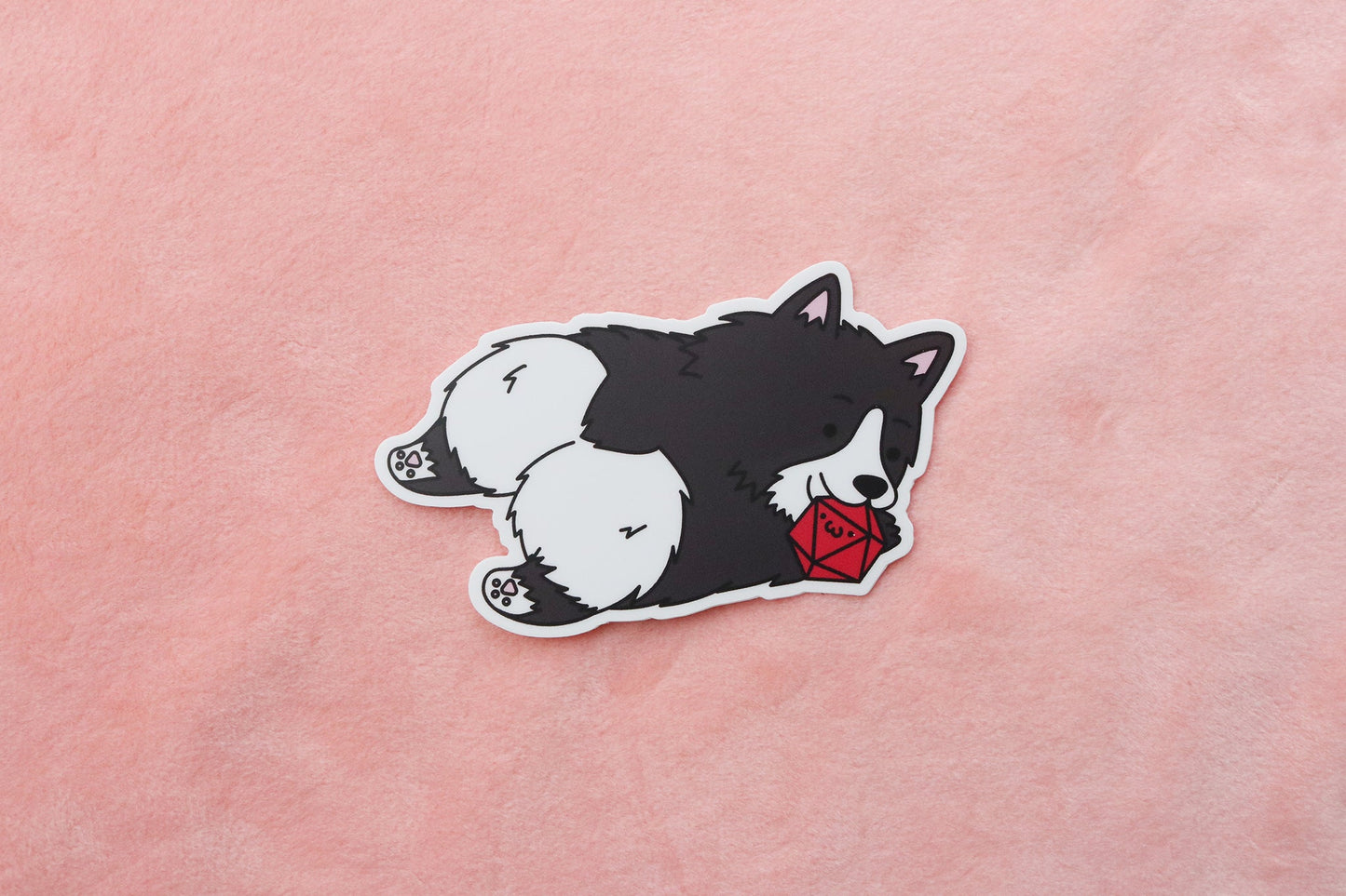 Corgi Dice Buddy Sticker