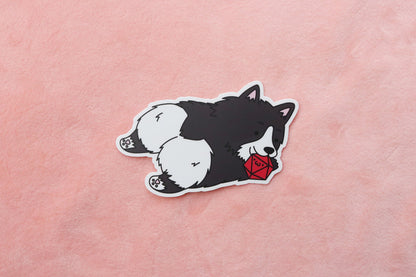 Corgi Dice Buddy Sticker