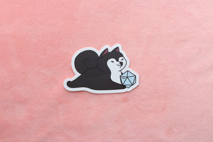 Shiba Inu D20 Dice Buddy Sticker