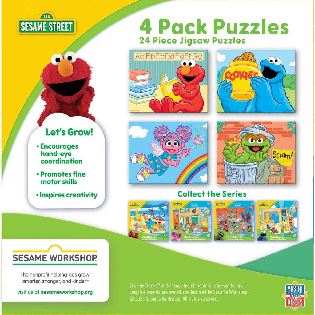 Sesame Street 24 Piece Jigsaw Puzzles 4-Pack - Out of Play