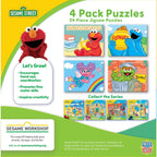 Sesame Street 24 Piece Jigsaw Puzzles 4-Pack - Out of Play