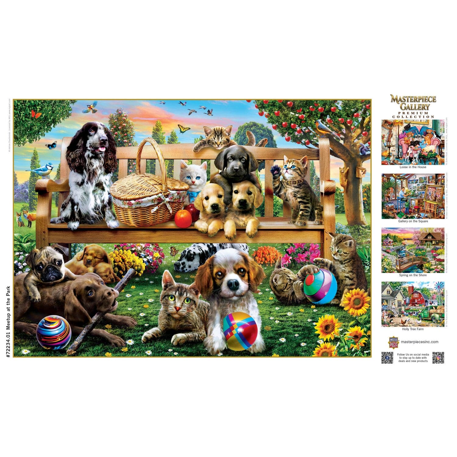 Masterpiece Gallery - Meetup at the Park 1000 Piece Jigsaw Puzzle - Out of Play