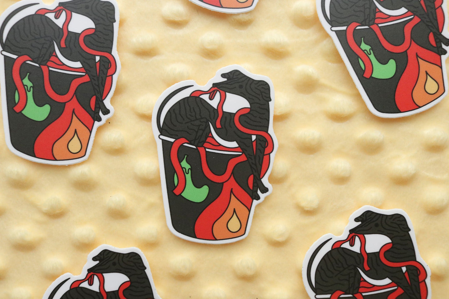 Spicy Noodle Hell Hound Sticker