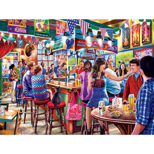 Drive-Ins, Diners & Dives - Duffy's Sports & Suds 550 Piece Jigsaw Puzzle MasterPieces Puzzle Company INC