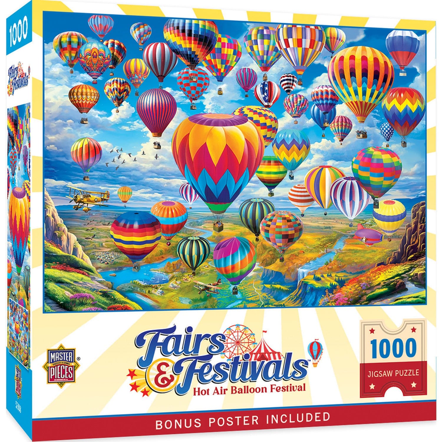 Fairs & Festivals - Hot Air Balloon Festival 1000 Piece Jigsaw Puzzle MasterPieces Puzzle Company INC