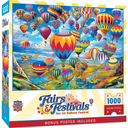 Fairs & Festivals - Hot Air Balloon Festival 1000 Piece Jigsaw Puzzle MasterPieces Puzzle Company INC