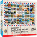 National Parks Travel Stamps 1000 Piece Jigsaw Puzzle - Out of Play