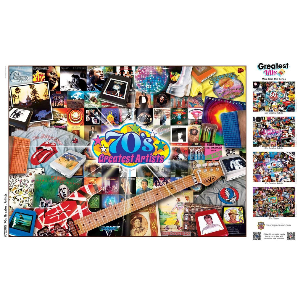 Greatest Hits - 70's Artists 1000 Piece Jigsaw Puzzle - Out of Play