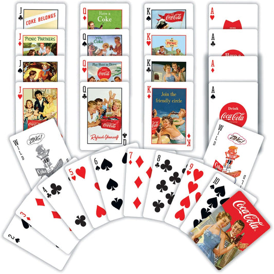 Coca-Cola Vintage Design Playing Cards - 54 Card Deck MasterPieces Puzzle Company INC