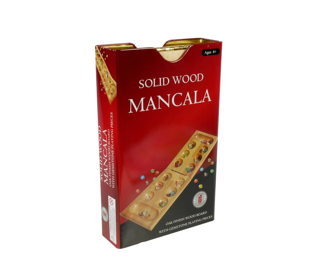 Wood Folding Mancala in Tin Case - Out of Play