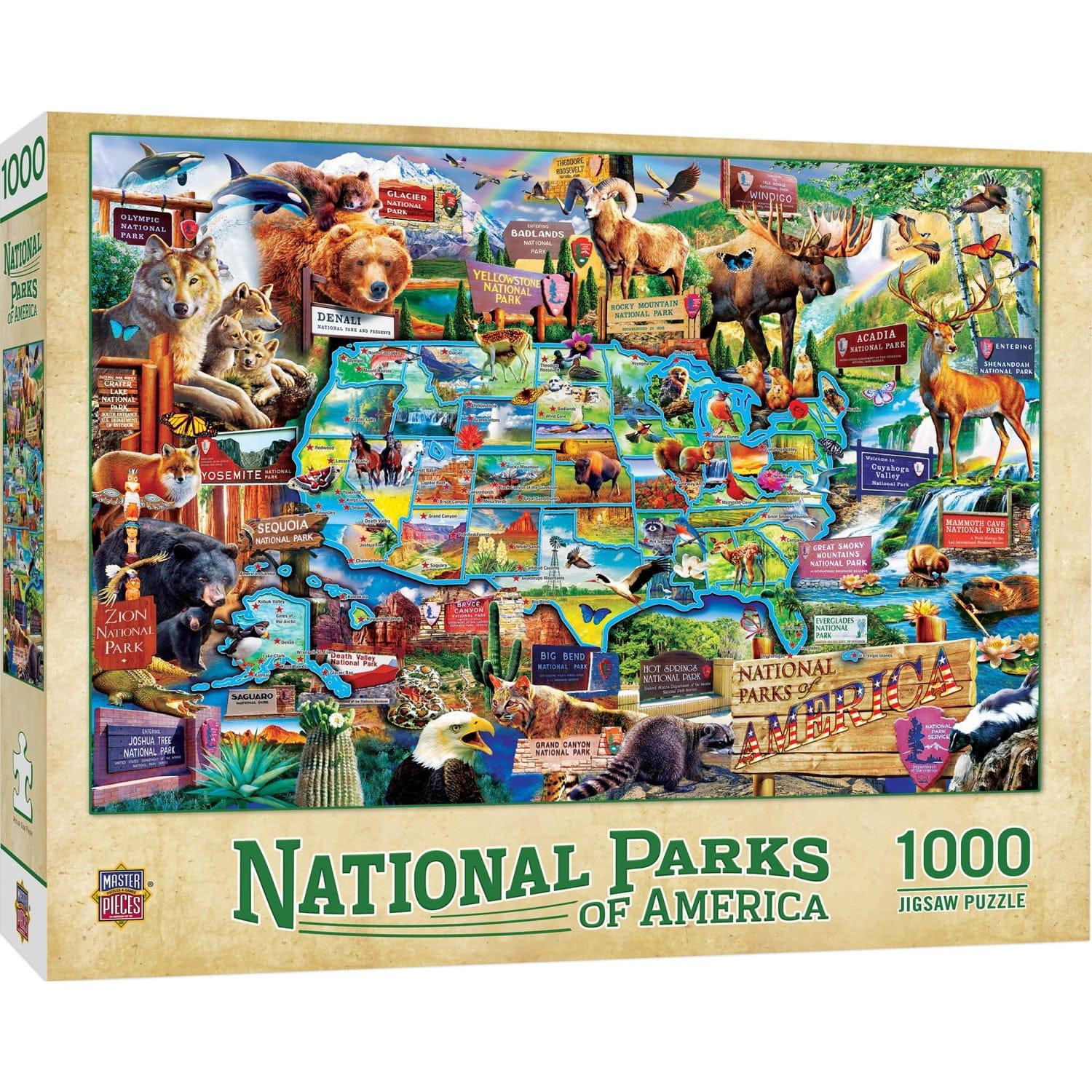 National Parks of America 1000 Piece Jigsaw Puzzle - Out of Play