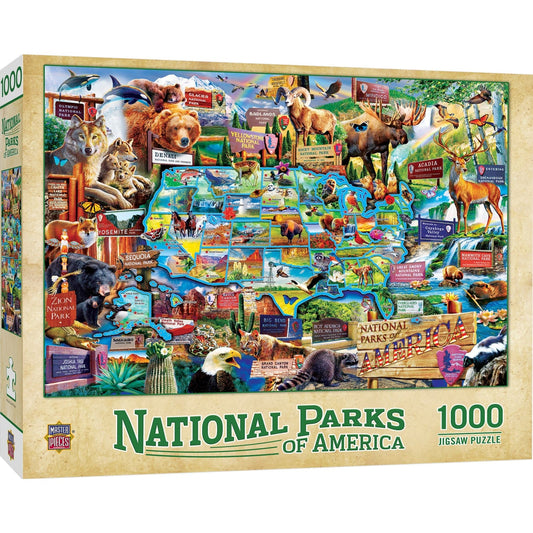 National Parks of America 1000 Piece Jigsaw Puzzle - Out of Play